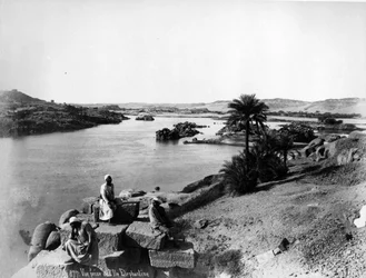 Blick auf den Nil von der Insel Elephantine, ca. 1880